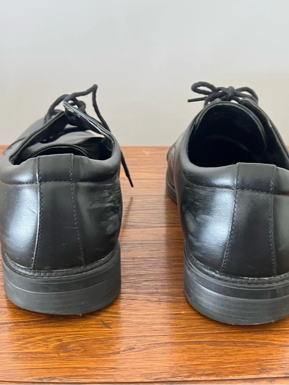 Classic Black Men's Dress Shoes - Lace Up Oxford 13W